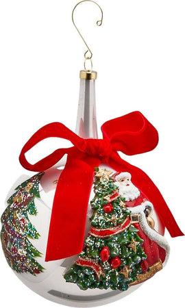 Pallina per albero di natale in vetro Bianco collo lungo pendaglio particolare EDG Casa e cucina/Decorazioni per interni/Addobbi e decorazioni per ricorrenze/Decorazioni natalizie/Addobbi e decorazioni/Palle e palline MagiediNatale.it - Altamura, Commerciovirtuoso.it