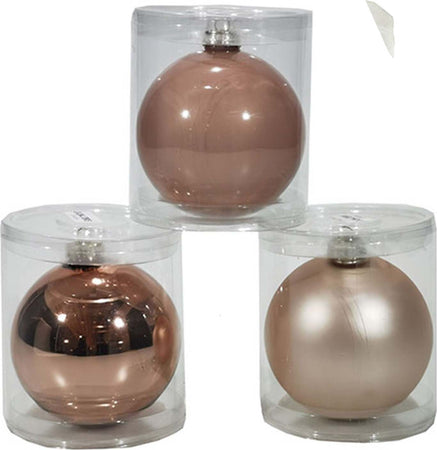 Pallina per albero di Natale in vetro Champagne da Ø 125 cm, pendaglio tinta unita Casa e cucina/Decorazioni per interni/Addobbi e decorazioni per ricorrenze/Decorazioni natalizie/Addobbi e decorazioni/Palle e palline MagiediNatale.it - Altamura, Commerciovirtuoso.it