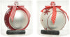 Pallina per albero di Natale in vetro color Rosso e Bianco con fiocco personalizzabile da 10 cm Casa e cucina/Decorazioni per interni/Addobbi e decorazioni per ricorrenze/Decorazioni natalizie/Addobbi e decorazioni/Palle e palline MagiediNatale.it - Altamura, Commerciovirtuoso.it
