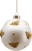 Pallina per albero di Natale in vetro con decorazione ad Api Bianco da 10 cm Casa e cucina/Decorazioni per interni/Addobbi e decorazioni per ricorrenze/Decorazioni natalizie/Addobbi e decorazioni/Palle e palline MagiediNatale.it - Altamura, Commerciovirtuoso.it