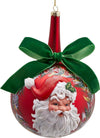 Pallina per albero di Natale in vetro con faccia di Babbo Natale e fiocco verde Casa e cucina/Decorazioni per interni/Addobbi e decorazioni per ricorrenze/Decorazioni natalizie/Addobbi e decorazioni/Palle e palline MagiediNatale.it - Altamura, Commerciovirtuoso.it