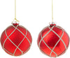 Pallina per albero di Natale in vetro con intreccio color Rosso da 10 cm Casa e cucina/Decorazioni per interni/Addobbi e decorazioni per ricorrenze/Decorazioni natalizie/Addobbi e decorazioni/Palle e palline MagiediNatale.it - Altamura, Commerciovirtuoso.it