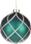 Pallina per albero di Natale in vetro con intreccio color Verde Casa e cucina/Decorazioni per interni/Addobbi e decorazioni per ricorrenze/Decorazioni natalizie/Addobbi e decorazioni/Palle e palline MagiediNatale.it - Altamura, Commerciovirtuoso.it
