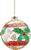 Pallina per albero di Natale in vetro decorata con Agrifoglio pendaglio decorativo verde Casa e cucina/Decorazioni per interni/Addobbi e decorazioni per ricorrenze/Decorazioni natalizie/Addobbi e decorazioni/Palle e palline MagiediNatale.it - Altamura, Commerciovirtuoso.it