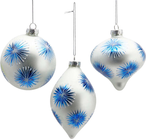 Pallina per albero di Natale in vetro decorata Splash pendaglio decorativo blu Casa e cucina/Decorazioni per interni/Addobbi e decorazioni per ricorrenze/Decorazioni natalizie/Addobbi e decorazioni/Palle e palline MagiediNatale.it - Altamura, Commerciovirtuoso.it