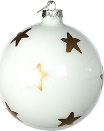 Pallina per albero di Natale in vetro decorate Bianco e Oro da 10 cm, confezione da 6 pezzi Casa e cucina/Decorazioni per interni/Addobbi e decorazioni per ricorrenze/Decorazioni natalizie/Addobbi e decorazioni/Palle e palline MagiediNatale.it - Altamura, Commerciovirtuoso.it