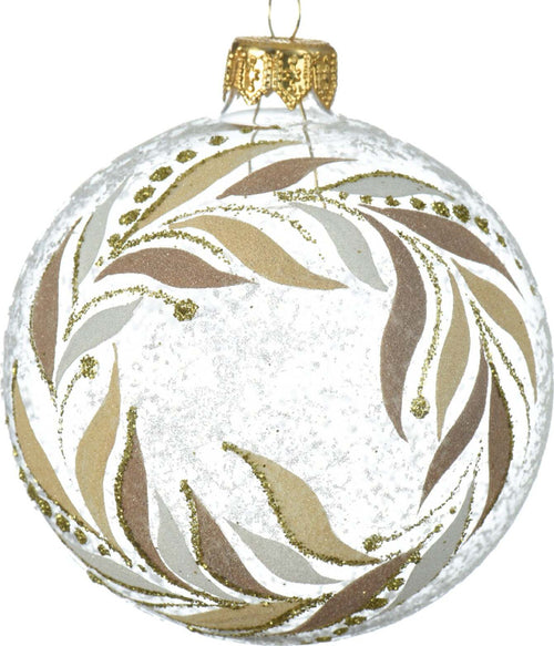 Pallina per albero di Natale in vetro decorate con ghirlanda Oro da 8 cm Casa e cucina/Decorazioni per interni/Addobbi e decorazioni per ricorrenze/Decorazioni natalizie/Addobbi e decorazioni/Palle e palline MagiediNatale.it - Altamura, Commerciovirtuoso.it