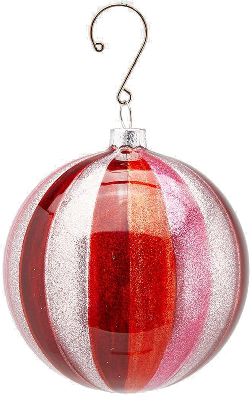 Pallina per albero di natale in vetro Dipinte rigate Bordeaux da Ø 10 cm Casa e cucina/Decorazioni per interni/Addobbi e decorazioni per ricorrenze/Decorazioni natalizie/Addobbi e decorazioni/Palle e palline MagiediNatale.it - Altamura, Commerciovirtuoso.it