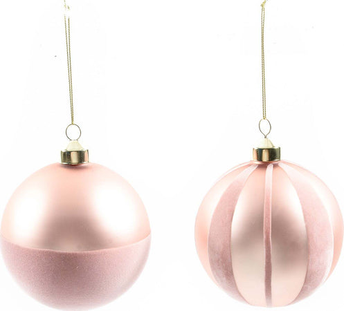 Pallina per albero di Natale in vetro pink pendaglio con decorazione Casa e cucina/Decorazioni per interni/Addobbi e decorazioni per ricorrenze/Decorazioni natalizie/Addobbi e decorazioni/Palle e palline MagiediNatale.it - Altamura, Commerciovirtuoso.it