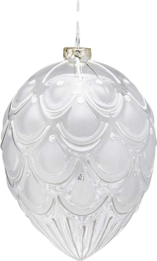 Pallina per albero di natale in vetro Uovo Trasparente h 16 cm pendaglio particolare EDG Casa e cucina/Decorazioni per interni/Addobbi e decorazioni per ricorrenze/Decorazioni natalizie/Addobbi e decorazioni/Palle e palline MagiediNatale.it - Altamura, Commerciovirtuoso.it