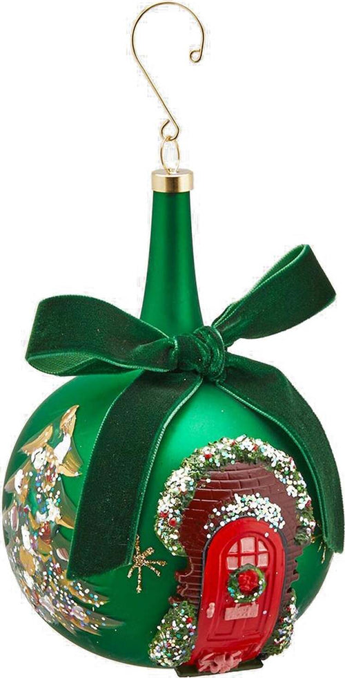 Pallina per albero di natale in vetro Verde collo lungo da Ø 10 cm pendaglio particolare EDG Casa e cucina/Decorazioni per interni/Addobbi e decorazioni per ricorrenze/Decorazioni natalizie/Addobbi e decorazioni/Palle e palline MagiediNatale.it - Altamura, Commerciovirtuoso.it