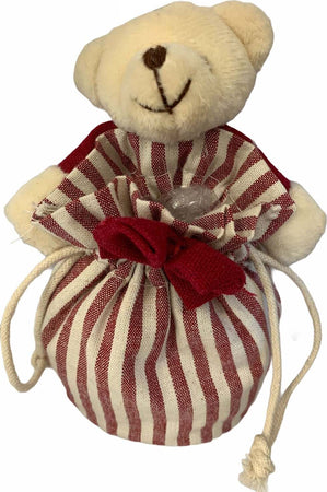 Pallina per albero orsetto con sacchetto h 10 cm pupazzo per decorazione natalizia Casa e cucina/Decorazioni per interni/Addobbi e decorazioni per ricorrenze/Decorazioni natalizie/Addobbi e decorazioni/Palle e palline MagiediNatale.it - Altamura, Commerciovirtuoso.it