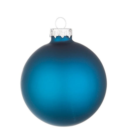 Palline per albero di natale in vetro Blu  Opaco pendaglio Tinta Unita