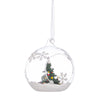 Palline natalizie per albero di natale in vetro trasparente da 9 cm per decorazioni 4 pezzi