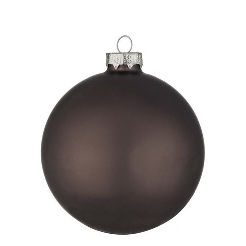 Palline per albero di natale in vetro Marrone Opaco da pendaglio Tinta Unita