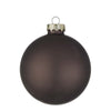 Palline per albero di natale in vetro Marrone Opaco da pendaglio Tinta Unita