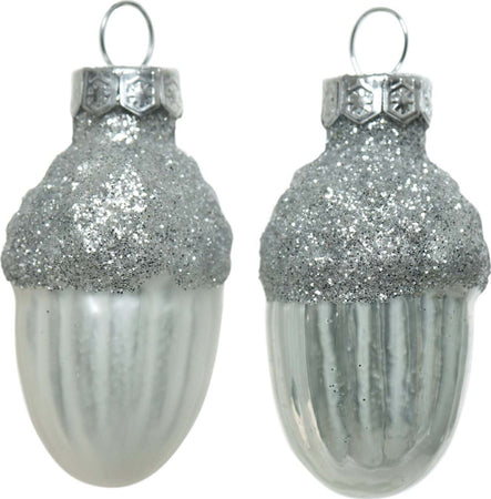 Palline a forma di ghianda in vetro per albero argento, confezione da 12 pezzi Casa e cucina/Decorazioni per interni/Addobbi e decorazioni per ricorrenze/Decorazioni natalizie/Addobbi e decorazioni/Palle e palline MagiediNatale.it - Altamura, Commerciovirtuoso.it