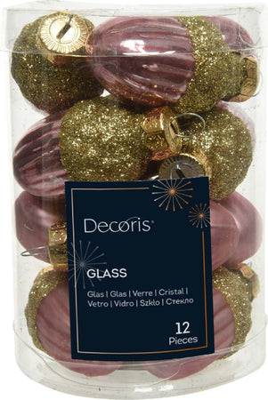 Palline a forma di ghianda in vetro per albero rosa velluto, confezione da 12 pezzi Casa e cucina/Decorazioni per interni/Addobbi e decorazioni per ricorrenze/Decorazioni natalizie/Addobbi e decorazioni/Palle e palline MagiediNatale.it - Altamura, Commerciovirtuoso.it