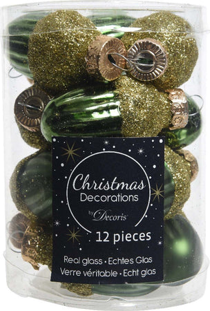 Palline a forma di ghianda in vetro per albero verde pino, confezione da 12 pezzi Casa e cucina/Decorazioni per interni/Addobbi e decorazioni per ricorrenze/Decorazioni natalizie/Addobbi e decorazioni/Palle e palline MagiediNatale.it - Altamura, Commerciovirtuoso.it