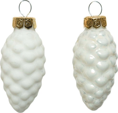 Palline a forma di pigna in vetro per albero di natale bianco, confezione da 12 pezzi Casa e cucina/Decorazioni per interni/Addobbi e decorazioni per ricorrenze/Decorazioni natalizie/Addobbi e decorazioni/Palle e palline MagiediNatale.it - Altamura, Commerciovirtuoso.it