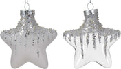 Palline a forma di stella in vetro per albero di natale argento, confezione da 2 pezzi Casa e cucina/Decorazioni per interni/Addobbi e decorazioni per ricorrenze/Decorazioni natalizie/Addobbi e decorazioni/Palle e palline MagiediNatale.it - Altamura, Commerciovirtuoso.it