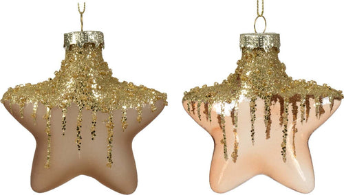 Palline a forma di stella in vetro per albero di natale marrone chiaro, confezione da 2 pezzi Casa e cucina/Decorazioni per interni/Addobbi e decorazioni per ricorrenze/Decorazioni natalizie/Addobbi e decorazioni/Palle e palline MagiediNatale.it - Altamura, Commerciovirtuoso.it
