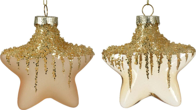 Palline a forma di stella in vetro per albero di natale oro, confezione da 2 pezzi Casa e cucina/Decorazioni per interni/Addobbi e decorazioni per ricorrenze/Decorazioni natalizie/Addobbi e decorazioni/Palle e palline MagiediNatale.it - Altamura, Commerciovirtuoso.it