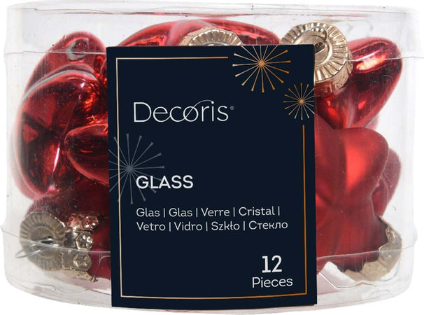 Palline a forma di stella in vetro per albero di natale rosso, confezione da 12 pezzi Casa e cucina/Decorazioni per interni/Addobbi e decorazioni per ricorrenze/Decorazioni natalizie/Addobbi e decorazioni/Palle e palline MagiediNatale.it - Altamura, Commerciovirtuoso.it