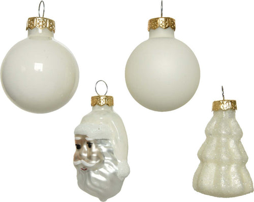 Palline bianche lucide, opache e glitterate con babbo natale e albero di natale da h 6 cm Casa e cucina/Decorazioni per interni/Addobbi e decorazioni per ricorrenze/Decorazioni natalizie/Addobbi e decorazioni/Palle e palline MagiediNatale.it - Altamura, Commerciovirtuoso.it