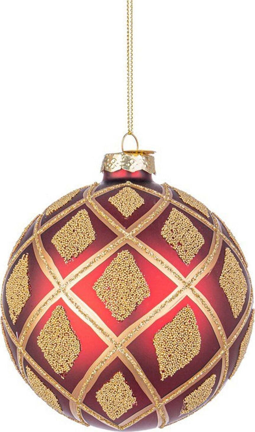 Palline natalizie per albero di natale in vetro colore rosso-oro da 10 cm per decorazioni 4 pezzi Casa e cucina/Decorazioni per interni/Addobbi e decorazioni per ricorrenze/Decorazioni natalizie/Addobbi e decorazioni/Palle e palline MagiediNatale.it - Altamura, Commerciovirtuoso.it