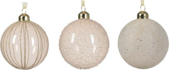Palline panna decorazione per albero di natale da 8 cm, confezione da 3 pezzi Casa e cucina/Decorazioni per interni/Addobbi e decorazioni per ricorrenze/Decorazioni natalizie/Addobbi e decorazioni/Palle e palline MagiediNatale.it - Altamura, Commerciovirtuoso.it