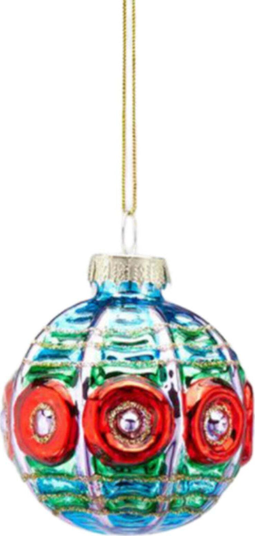 Palline per alberi di Natale in vetro, decorate con forme Ø 6 cm Casa e cucina/Decorazioni per interni/Addobbi e decorazioni per ricorrenze/Decorazioni natalizie/Addobbi e decorazioni/Palle e palline MagiediNatale.it - Altamura, Commerciovirtuoso.it