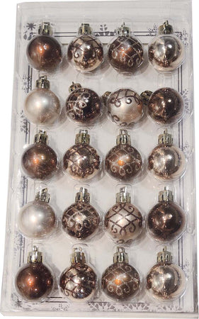 Palline per albero di Natale Bronzo e Marrone lucide, opache, glitterate da Ø 3 cm 20 sfere Casa e cucina/Decorazioni per interni/Addobbi e decorazioni per ricorrenze/Decorazioni natalizie/Addobbi e decorazioni/Palle e palline MagiediNatale.it - Altamura, Commerciovirtuoso.it