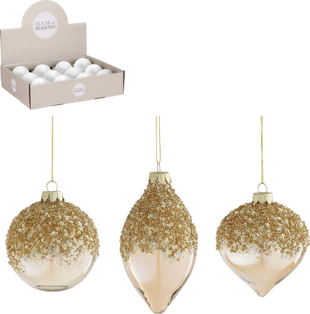 Palline-per-albero-di-natale-color-champagne-Ø-8-cm,-Set-da-12-pezzi