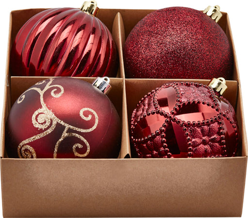 Palline per albero di Natale, colore Granato, decorazioni miste, in PVC Casa e cucina/Decorazioni per interni/Addobbi e decorazioni per ricorrenze/Decorazioni natalizie/Addobbi e decorazioni/Palle e palline MagiediNatale.it - Altamura, Commerciovirtuoso.it