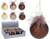 Palline per albero di natale con piume pendaglio decorato Casa e cucina/Decorazioni per interni/Addobbi e decorazioni per ricorrenze/Decorazioni natalizie/Addobbi e decorazioni/Palle e palline MagiediNatale.it - Altamura, Commerciovirtuoso.it