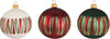 Palline per albero di Natale decorato, in Vetro con Strisce, da Ø 100 mm, 6 pezzi Casa e cucina/Decorazioni per interni/Addobbi e decorazioni per ricorrenze/Decorazioni natalizie/Addobbi e decorazioni/Palle e palline MagiediNatale.it - Altamura, Commerciovirtuoso.it