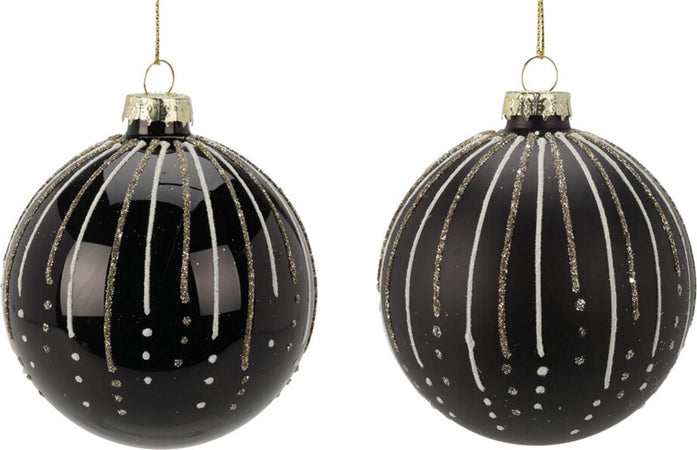 Palline per albero di Natale decorato, in Vetro, Glitterate con Righe, da Ø 80 mm, 12 pezzi Casa e cucina/Decorazioni per interni/Addobbi e decorazioni per ricorrenze/Decorazioni natalizie/Addobbi e decorazioni/Palle e palline MagiediNatale.it - Altamura, Commerciovirtuoso.it