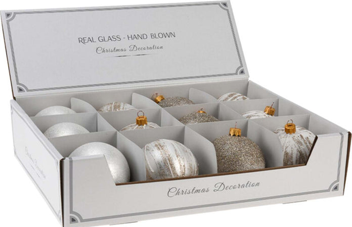 Palline per albero di Natale decorato, in Vetro, Glitterate, da Ø 100 mm, 6 pezzi Casa e cucina/Decorazioni per interni/Addobbi e decorazioni per ricorrenze/Decorazioni natalizie/Addobbi e decorazioni/Palle e palline MagiediNatale.it - Altamura, Commerciovirtuoso.it