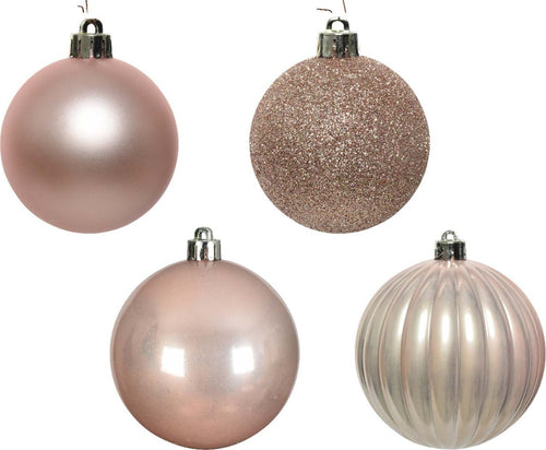 Palline per albero di natale in plastica infrangibile color rosa blush da 10 cm, 4 pezzi Casa e cucina/Decorazioni per interni/Addobbi e decorazioni per ricorrenze/Decorazioni natalizie/Addobbi e decorazioni/Palle e palline MagiediNatale.it - Altamura, Commerciovirtuoso.it