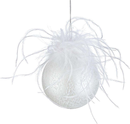 Palline per albero di Natale in vetro Bianco Plumette con Fiocchi con pendaglio Tinta Unita Casa e cucina/Decorazioni per interni/Addobbi e decorazioni per ricorrenze/Decorazioni natalizie/Addobbi e decorazioni/Palle e palline MagiediNatale.it - Altamura, Commerciovirtuoso.it