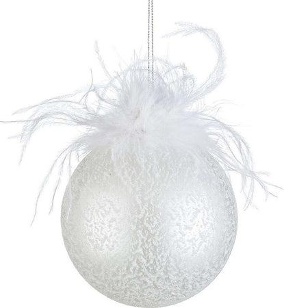 Palline per albero di Natale in vetro Bianco Plumette con Fiocchi con pendaglio Tinta Unita Casa e cucina/Decorazioni per interni/Addobbi e decorazioni per ricorrenze/Decorazioni natalizie/Addobbi e decorazioni/Palle e palline MagiediNatale.it - Altamura, Commerciovirtuoso.it