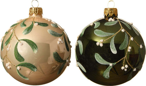 Palline per albero di natale in vetro color Beige e Verde da 8 cm, confezione da 6 pezzi Casa e cucina/Decorazioni per interni/Addobbi e decorazioni per ricorrenze/Decorazioni natalizie/Addobbi e decorazioni/Palle e palline MagiediNatale.it - Altamura, Commerciovirtuoso.it