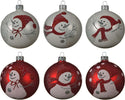 Palline per albero di natale in vetro color Bianco con Pupazzo di Neve da 8 cm, confezione da 6 pezzi Casa e cucina/Decorazioni per interni/Addobbi e decorazioni per ricorrenze/Decorazioni natalizie/Addobbi e decorazioni/Palle e palline MagiediNatale.it - Altamura, Commerciovirtuoso.it