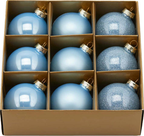 Palline per albero di natale in vetro color Blu Chiaro pendagli misti decorati Casa e cucina/Decorazioni per interni/Addobbi e decorazioni per ricorrenze/Decorazioni natalizie/Addobbi e decorazioni/Palle e palline MagiediNatale.it - Altamura, Commerciovirtuoso.it