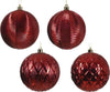 Palline per albero di Natale in vetro color rosso decorate da Ø10 cm Casa e cucina/Decorazioni per interni/Addobbi e decorazioni per ricorrenze/Decorazioni natalizie/Addobbi e decorazioni/Palle e palline MagiediNatale.it - Altamura, Commerciovirtuoso.it