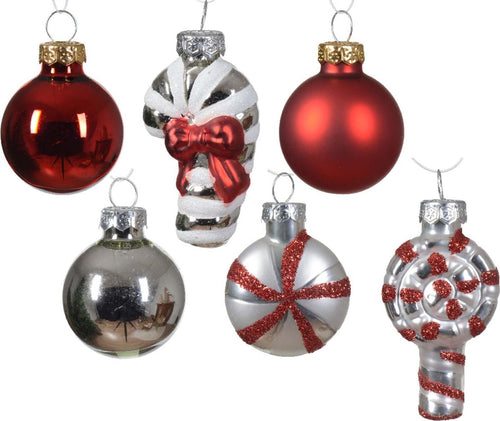Palline per albero di Natale in vetro color rosso e argento decorate, confezione da 9 pezzi Casa e cucina/Decorazioni per interni/Addobbi e decorazioni per ricorrenze/Decorazioni natalizie/Addobbi e decorazioni/Palle e palline MagiediNatale.it - Altamura, Commerciovirtuoso.it