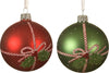 Palline per albero di Natale in vetro color Rosso e Verde con nastri da 8 cm, confezione da 6 pezzi Casa e cucina/Decorazioni per interni/Addobbi e decorazioni per ricorrenze/Decorazioni natalizie/Addobbi e decorazioni/Palle e palline MagiediNatale.it - Altamura, Commerciovirtuoso.it