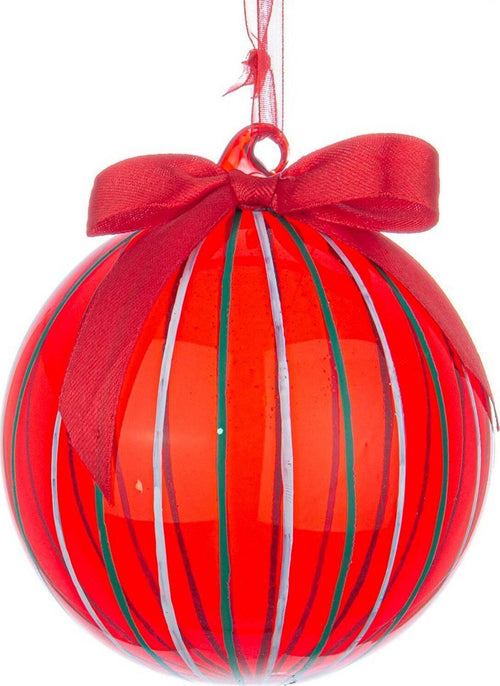 Palline per albero di Natale in vetro colore rosso con fiocco per decorazione Casa e cucina/Decorazioni per interni/Addobbi e decorazioni per ricorrenze/Decorazioni natalizie/Addobbi e decorazioni/Palle e palline MagiediNatale.it - Altamura, Commerciovirtuoso.it