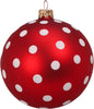 Palline-per-albero-di-Natale,-in-Vetro,-con-decorazioni,-Ø-80-mm,-12-pezzi